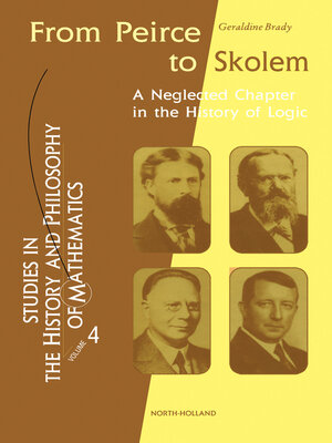 cover image of From Peirce to Skolem